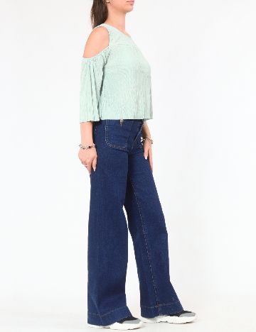 Bluza Pull&Bear, verde