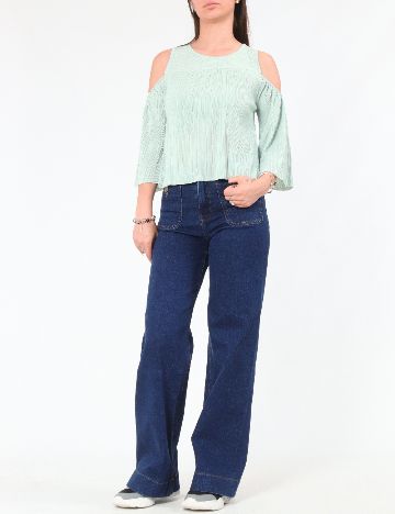 Bluza Pull&Bear, verde