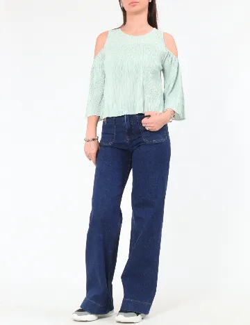 Bluza Pull&Bear, verde