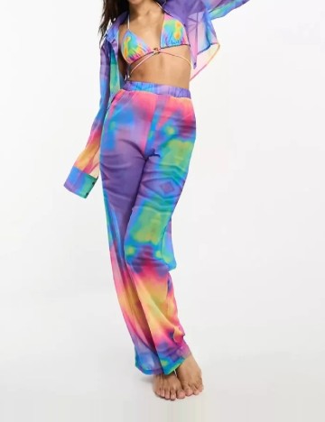 Pantaloni de plaja Public Desire, mix culori