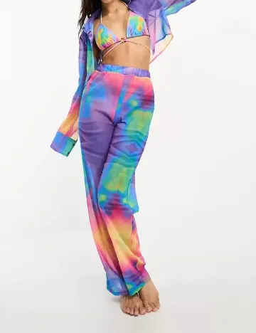 Pantaloni de plaja Public Desire, mix culori