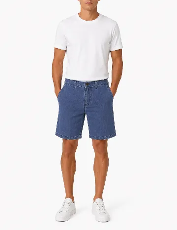 Pantaloni scurti Pull&Bear, albastru