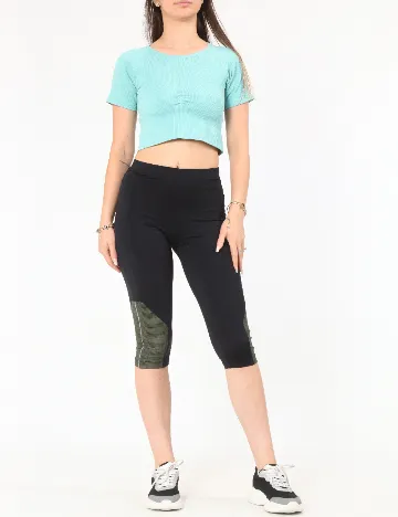 Colanti trei sferturi Pull&Bear, negru