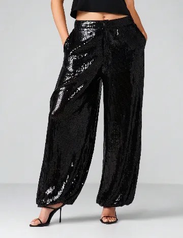 Pantaloni Missguided, negru