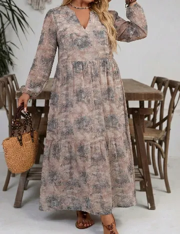 Rochie lunga SHEIN CURVE, mix culori