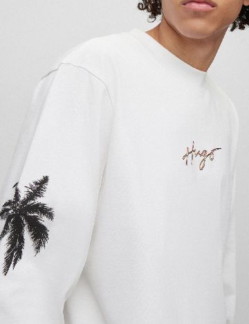 Bluza Hugo, alb