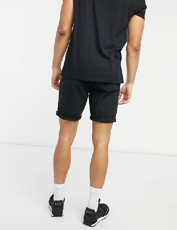 Pantaloni scurti ASOS, negru