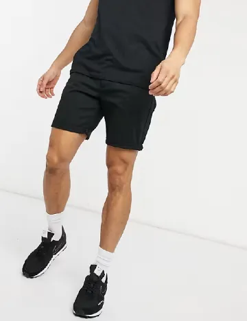 Pantaloni scurti ASOS, negru