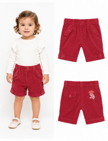Pantaloni scurti Zara, rosu