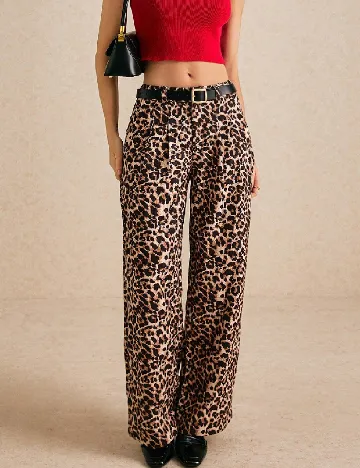 Pantaloni SHEIN, animal print