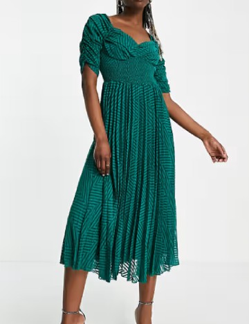 Rochie medie ASOS, verde