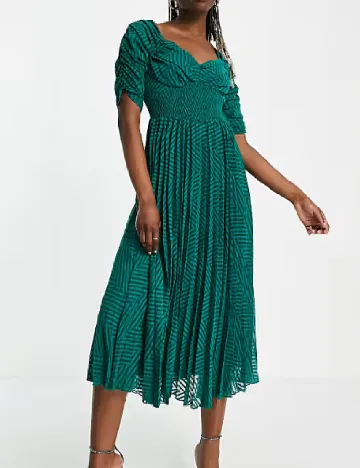 Rochie medie ASOS, verde