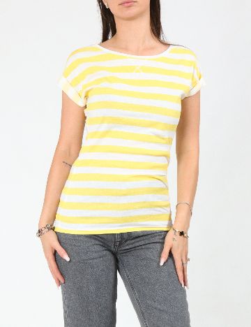 Tricou Zara, alb/galben
