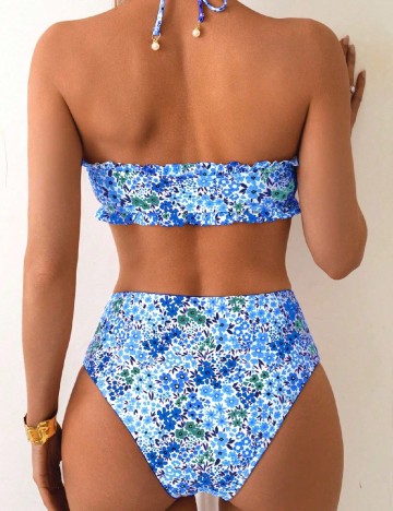 Costum de baie SHEIN, albastru