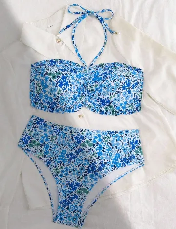 Costum de baie SHEIN, albastru