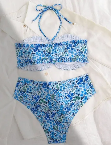 Costum de baie SHEIN, albastru