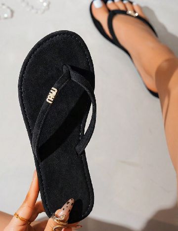 Slapi SHEIN, negru