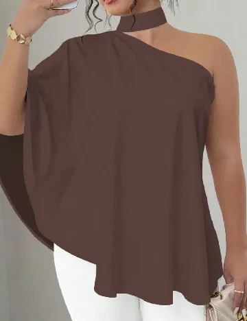 Bluza SHEIN CURVE, maro
