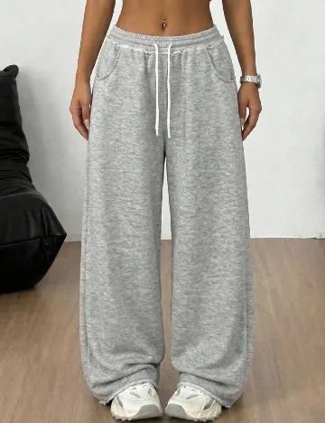 Pantaloni Shein Kids, gri