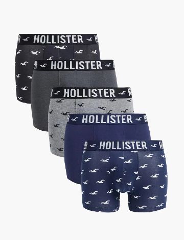 Set Boxeri 5 perechi Hollister, mix culori