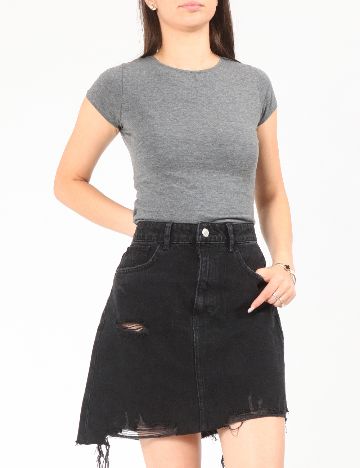Fusta Bershka, negru