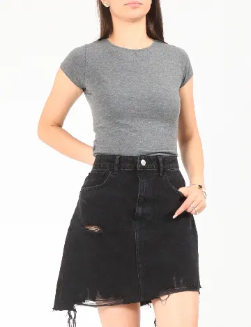 Fusta Bershka, negru