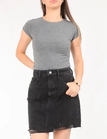 Fusta Bershka, negru