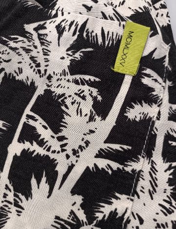 Pantaloni scurti Zara, crem/negru