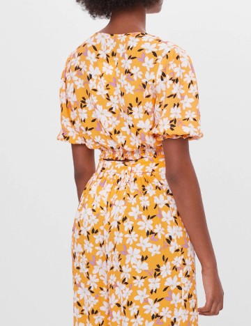 Top Bershka, portocaliu
