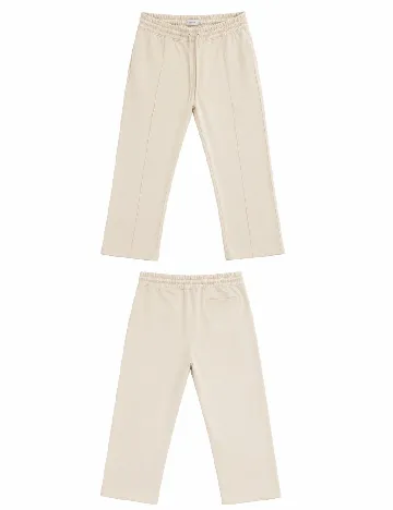 Pantaloni Topman, crem