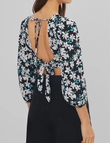 Top Bershka, floral print
