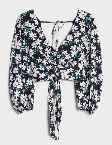 Top Bershka, floral print