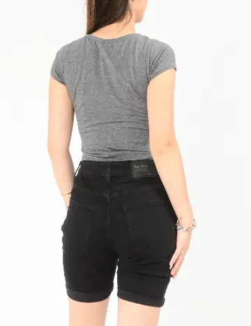 Pantaloni scurti Bershka, negru