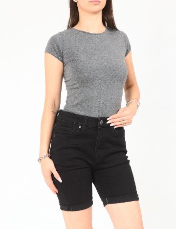 Pantaloni scurti Bershka, negru