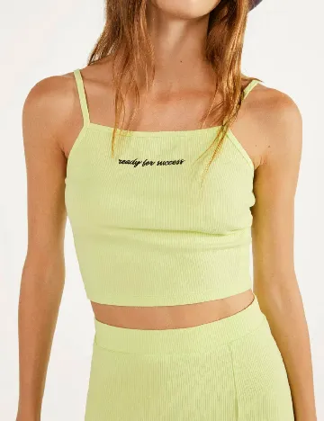 Top Bershka, verde