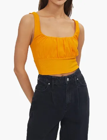 Top Bershka, portocaliu