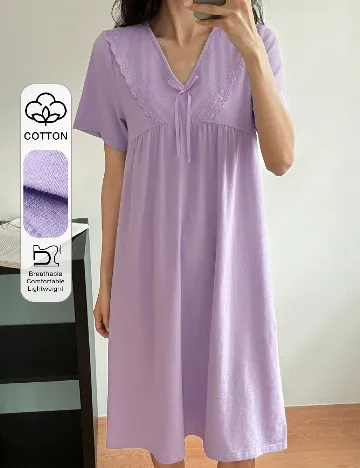 Rochie de noapte SHEIN, mov