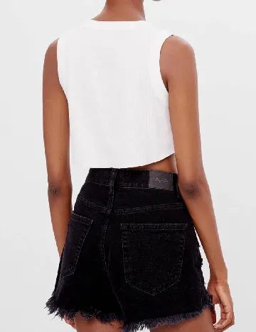 Top Bershka, alb