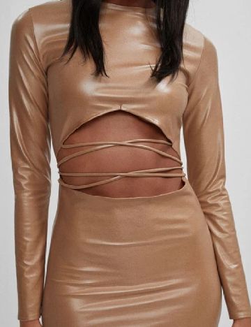 Rochie medie Bershka, maro
