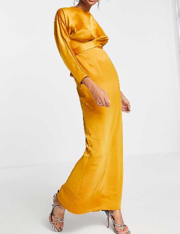 Rochie lunga ASOS, mustar