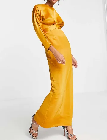 Rochie lunga ASOS, mustar