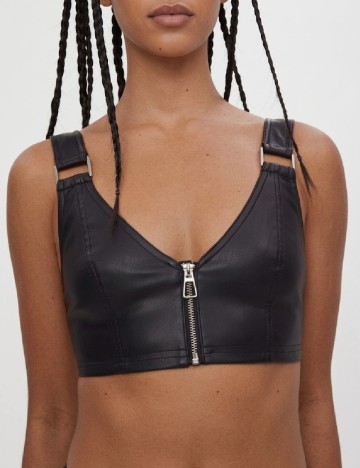 Top Bershka, negru