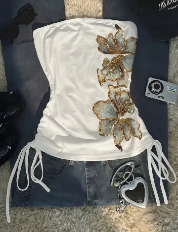 Top SHEIN, alb