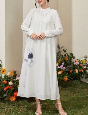 Rochie medie SHEIN, alb