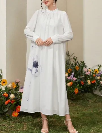 Rochie medie SHEIN, alb