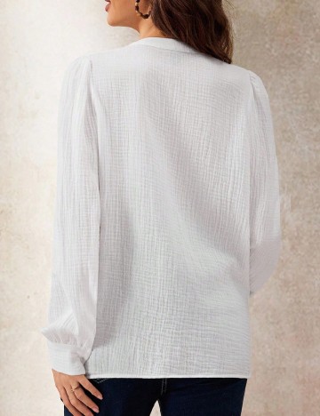 Bluza SHEIN Maternity, alb