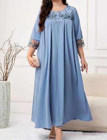 Rochie lunga SHEIN CURVE, albastru