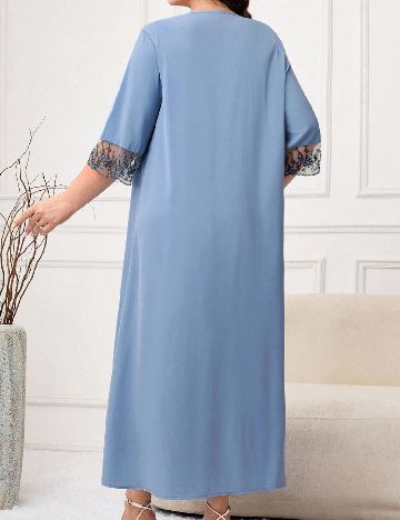 Rochie lunga SHEIN CURVE, albastru