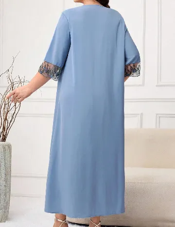 Rochie lunga SHEIN CURVE, albastru