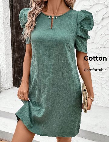 Rochie scurta SHEIN, verde